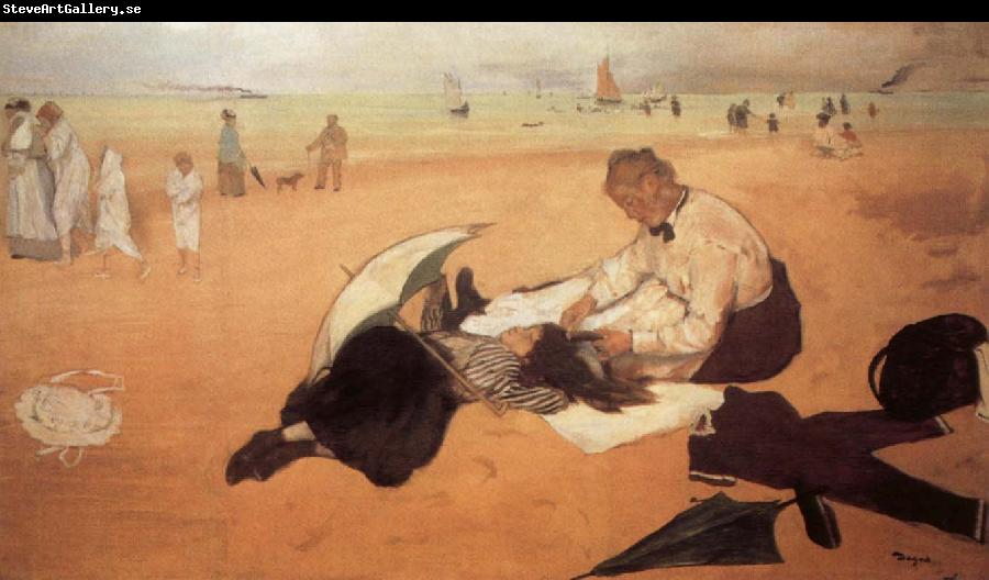 Edgar Degas At the Beach